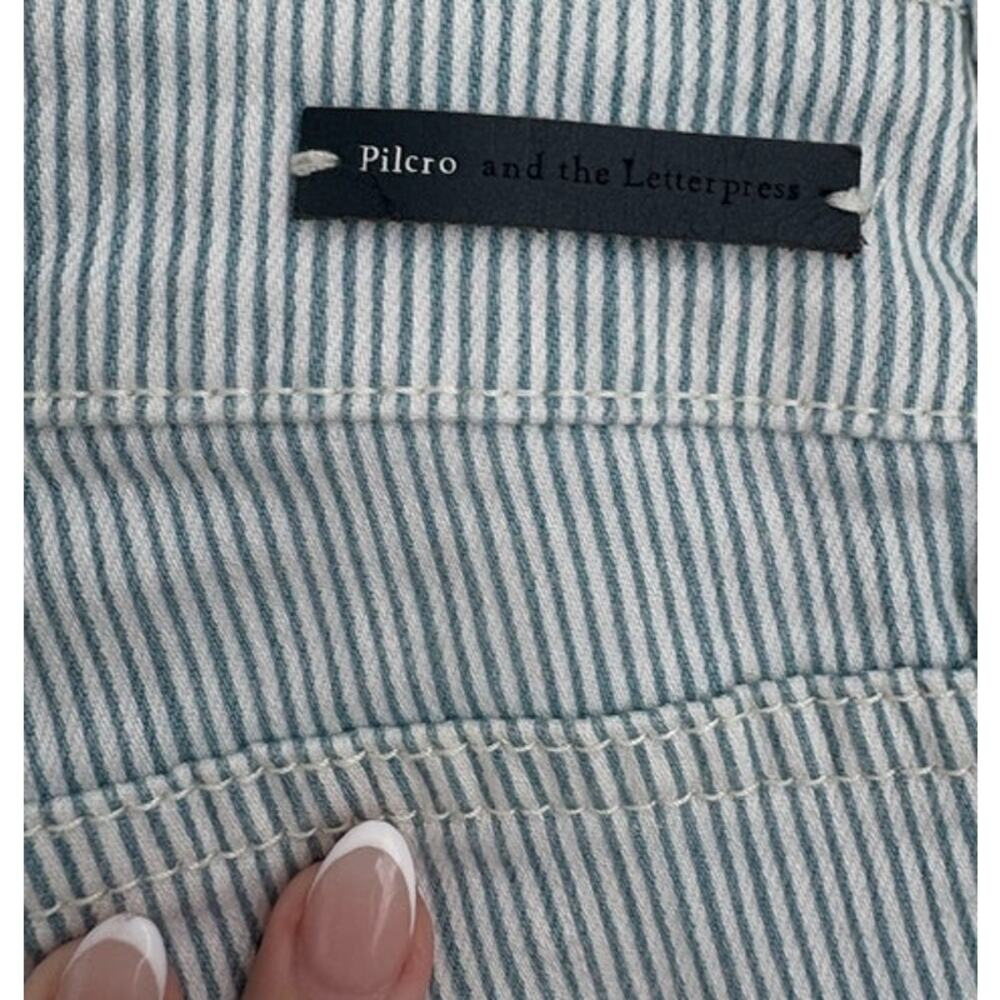 NWOT Womens Pilcro Coastal Blue and White Pinstriped Skinny Jean Size 28 - Picture 6 of 7